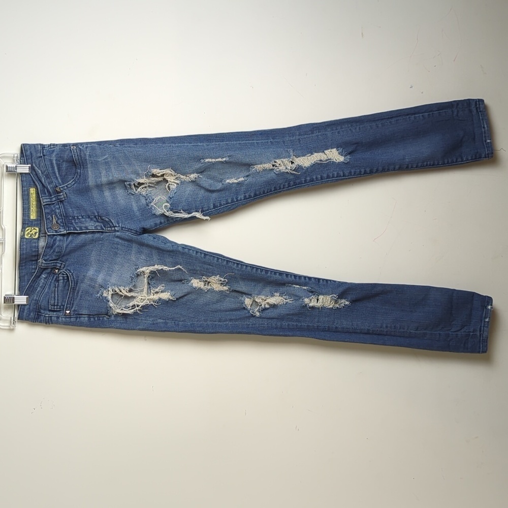 Distressed Flying Monkey Skinny Jeans Size 28 Women's
